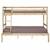 Lit superposé Julian - AKITEN RETAIL - Bois naturel 120x190 cm - 2 Sommiers 14 lattes bois massif MARRON 4 - vertbaudet enfant 