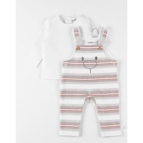 Set salopette rayée + t-shirt manches longues  - vertbaudet enfant