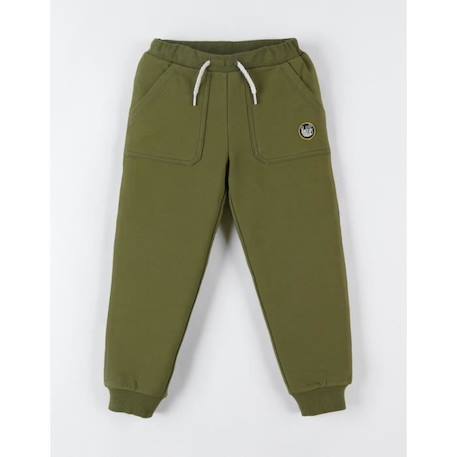 Pantalon jogging en molleton VERT 3 - vertbaudet enfant 