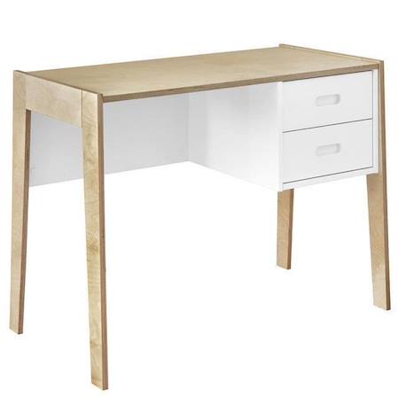 Bureau enfant Samy  Blanc et bois BLANC 1 - vertbaudet enfant 