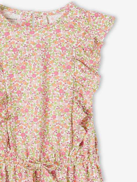 Robe imprimée à volants fille bleu ciel+rose+vert imprimé 7 - vertbaudet enfant 