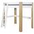 Pack lit mezzanine 2 places ALI - AKITEN RETAIL - Blanc et bois - Matelas inclus BLANC 1 - vertbaudet enfant 