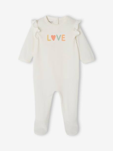 Lot de 2 dors-bien 'love' naissance en jersey pêche 2 - vertbaudet enfant 