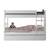 Lit superposé avec sommier gigogne Nubie  Blanc 90x200 cm BLANC 1 - vertbaudet enfant 