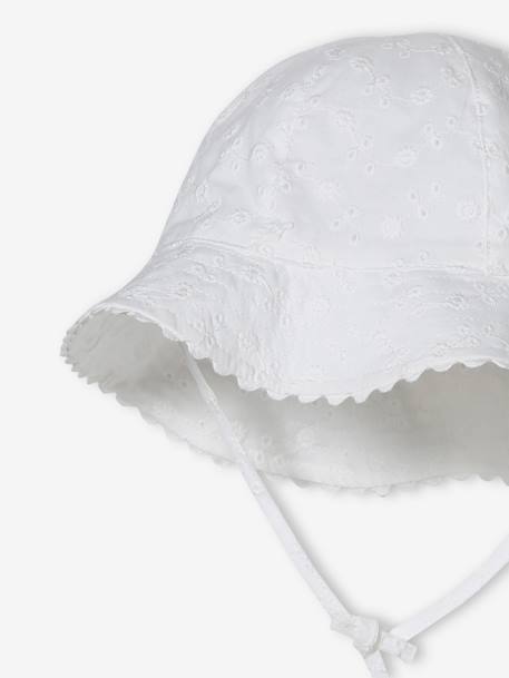 Chapeau en broderie anglaise bébé fille écru 2 - vertbaudet enfant 