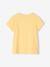 Lot de 3 t-shirts Basics détails irisés fille framboise+jaune pastel+lot camel+lot encre+vert sauge 13 - vertbaudet enfant 