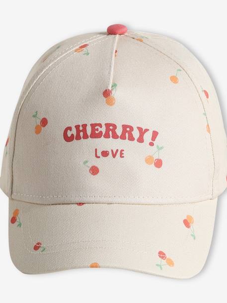 Casquette cerise fille écru 4 - vertbaudet enfant 