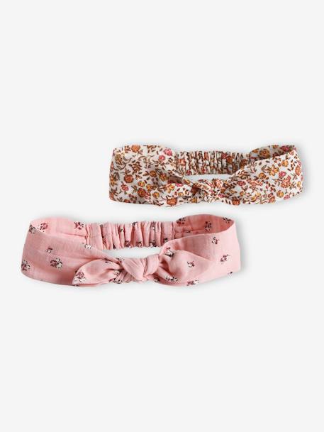 Fille-Accessoires-Lot de 2 bandeaux fille imprimés