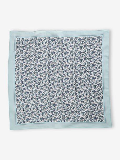 Foulard imprimé fleurs fille vanille+vert 6 - vertbaudet enfant 