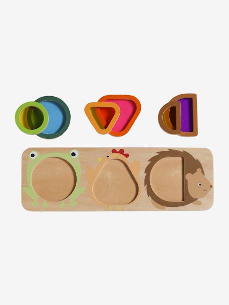 Planche optique avec formes d'animaux en bois FSC® bois 3 - vertbaudet enfant 