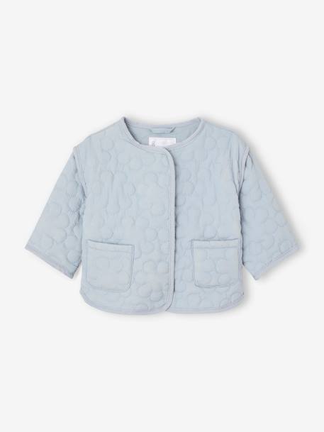 Veste matelassée bébé bleu pâle+rose pâle 1 - vertbaudet enfant 