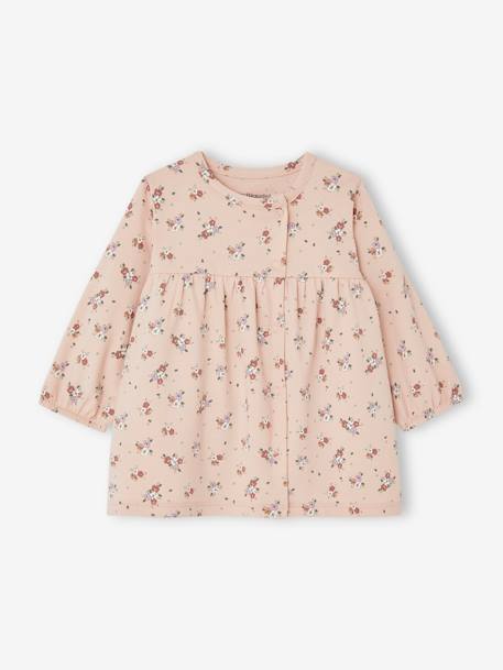 Ensemble bébé naissance 3 pièces bandeau, robe à motifs et legging nude imprimé+rose poudré 11 - vertbaudet enfant 