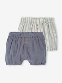 Lot de 2 bloomers naissance en gaze de coton  - vertbaudet enfant