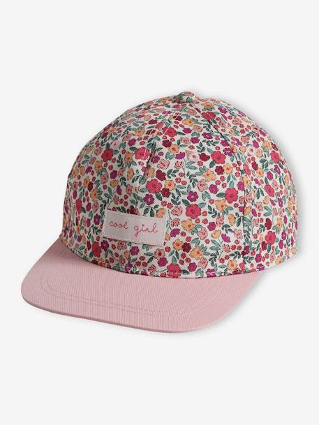 Fille-Casquette fleurie fille