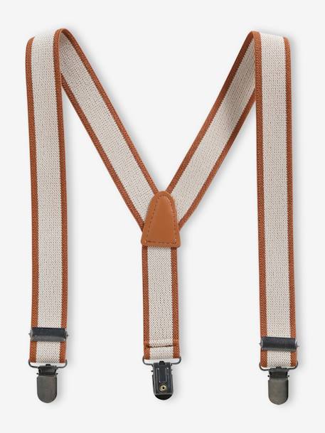 Garçon-Accessoires-Cravate, noeud papillon, ceinture-Bretelles bicolores garçon