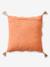 Coussin carré fleurs à pompons mandarine 5 - vertbaudet enfant 