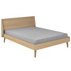 Chambre et rangement-Chambre-Lit bébé, lit enfant-Lit enfant-Pack lit avec matelas 140x190 cm Melba bois naturel - AKITEN RETAIL