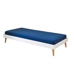 Pack lit avec pieds et matelas Doris   Bois naturel 140x190 cm  - vertbaudet enfant