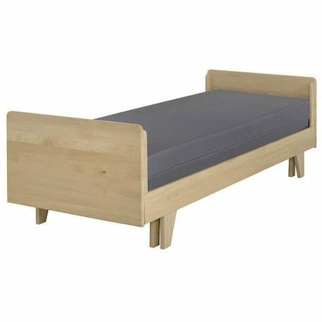 Lit extensible Nando - AKITEN RETAIL - Bois - 80x200 cm - Double couchage - Matelas pliant Fold BEIGE 1 - vertbaudet enfant 