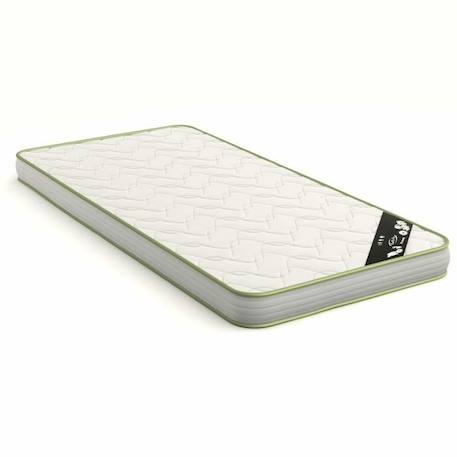 Lit cabane mi-hauteur avec matelas Alma - AKITEN RETAIL - Blanc 90x200 cm - A lattes - 1 place - Matelas inclus BLANC 4 - vertbaudet enfant 