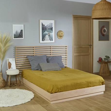 Pack lit avec matelas Baya - Bois massif Hêtre - 120x190 cm - AKITEN RETAIL MARRON 3 - vertbaudet enfant 