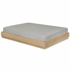 Pack lit avec matelas Baya   Bois naturel 140x190 cm  - vertbaudet enfant