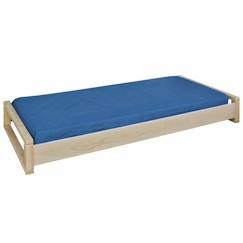 Pack lit empilable avec matelas Poka   Bois 90x200 cm  - vertbaudet enfant