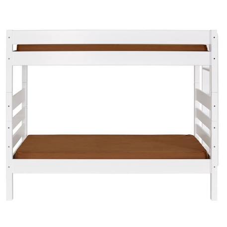 Lit superposé haut Aniba - 90x190 cm - Pin massif - 2 matelas inclus BLANC 2 - vertbaudet enfant 