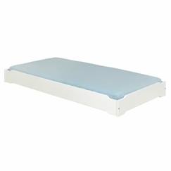 Chambre et rangement-Pack lit empilable avec matelas Jelly   Blanc 90x190 cm