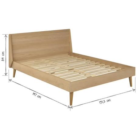 Pack lit avec matelas Melba   Bois naturel 140x190 cm MARRON 4 - vertbaudet enfant 