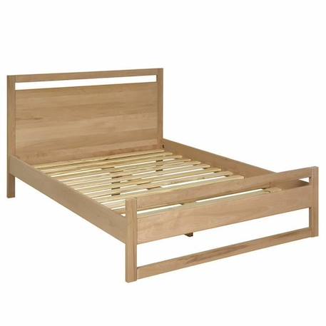 Pack lit avec matelas Lio   Bois naturel 120x190 cm MARRON 2 - vertbaudet enfant 