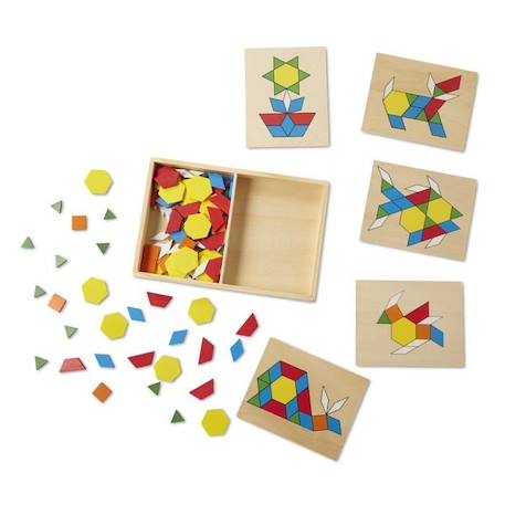 MELISSA & DOUG - Blocs Et Planches De Motifs JAUNE 3 - vertbaudet enfant 