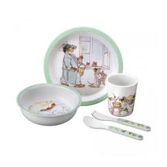 Coffret repas 5 pièces - Petit Jour Paris - Ernest et Célestine - Fille - Blanc - Enfant  - vertbaudet enfant