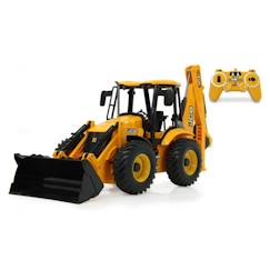 -Tractopelle JCB 1:20 2,4GHz - Jamara - Blanc - Enfant - 5 ans - Matériaux mixtes