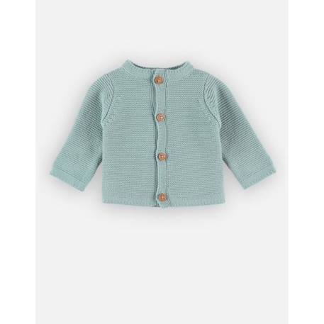 Mix & Match cardigan tricot BIO BLEU+GRIS 4 - vertbaudet enfant 