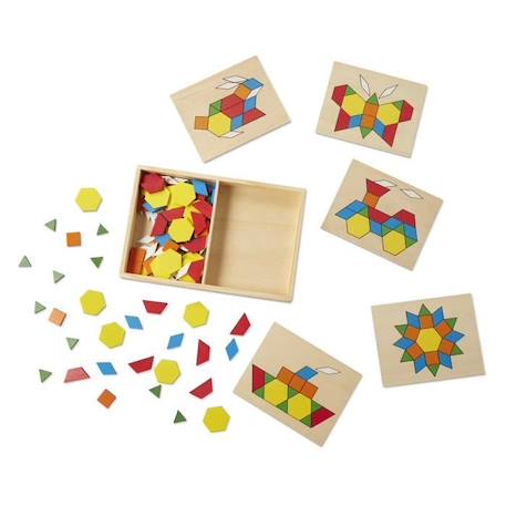 MELISSA & DOUG - Blocs Et Planches De Motifs JAUNE 4 - vertbaudet enfant 