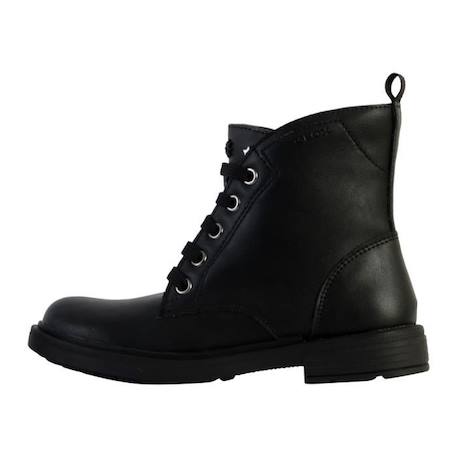 Bottes Enfant Geox Eclair - Noir/Gun - Lacets/Zip - Confort Exceptionnel NOIR 1 - vertbaudet enfant 