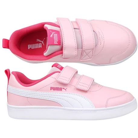 Basket Enfant Puma Courtflex v2 ROSE 2 - vertbaudet enfant 