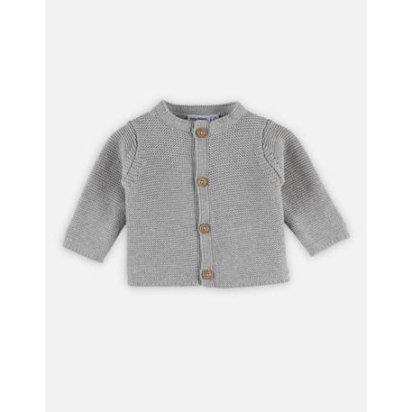 Mix & Match cardigan tricot BIO BLEU+GRIS 7 - vertbaudet enfant 