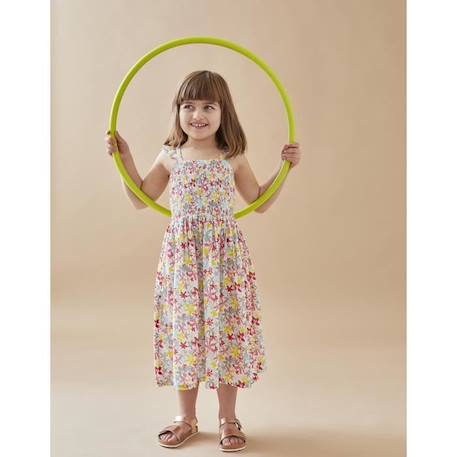 Robe longue à imprimés fleuris ROSE 2 - vertbaudet enfant 