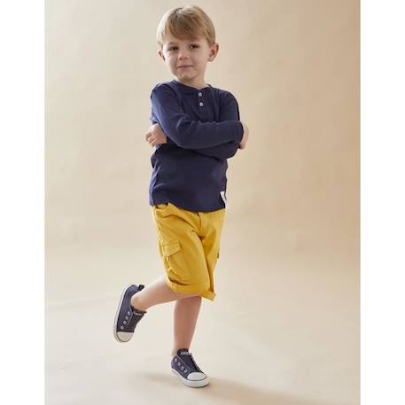 Bermuda taille élastiquée BLEU+JAUNE 5 - vertbaudet enfant 