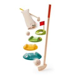 Jouet-Jeux de plein air-Jeux de jardin-Mini Golf Double en Bois - PLAN TOYS - Mixte - A partir de 4 ans