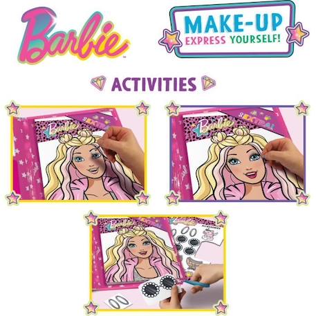 Sketchbook - Barbie Sketch Book Make Up - Lisciani - Pour Apprendre et Se Maquiller BLEU 4 - vertbaudet enfant 