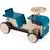 Porteur Tracteur - JANOD - Jouet en bois pour enfants de 18 mois - 4 roues en caoutchouc BLEU 1 - vertbaudet enfant 