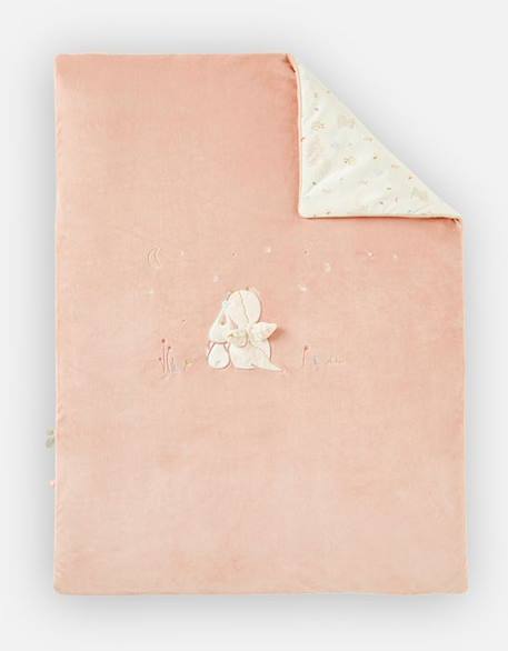 Couverture Veloudoux® 75x100cm Lina & Joy - NOUKIE'S - Rose - Bébé - Couverture ROSE 1 - vertbaudet enfant 