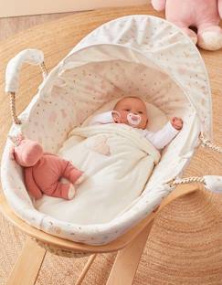 Puériculture-Lit de voyage et accessoires sommeil-Couffin en Veloudoux® Lina & Joy - NOUKIE'S - Blanc - 1 mois - Bébé - Fille