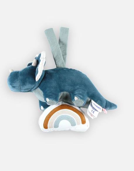 Peluche musicale Ops en Veloudoux® - NOUKIE'S - Stegi, Tiga & Ops - Bébé - Mixte - 1 mois - 25 cm - Bleu BLEU 3 - vertbaudet enfant 