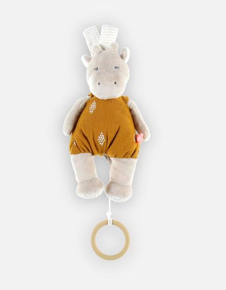 Peluche mini musicale - NOUKIE'S - Tiga Stegi Ops - Beige - Pour bébé BEIGE 2 - vertbaudet enfant 