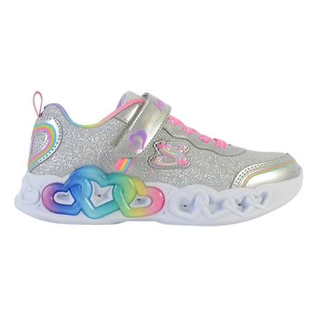 Basket Basse à Scratch Skechers Enfant Love Prism GRIS 2 - vertbaudet enfant 