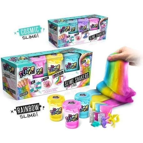 Lot de 3 Slime Shakers CANAL TOYS - Modèle aléatoire Cosmic ou Rainbow - Crée tes propres slimes ! ROUGE 1 - vertbaudet enfant 